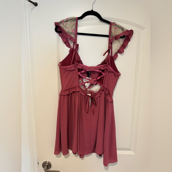 For Love & Lemons Camila Sleeved Slip Dress - Picture 6 of 10